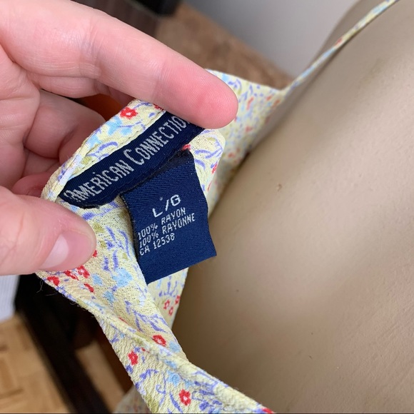 Light yellow floral summer dress - Picture 4 of 4